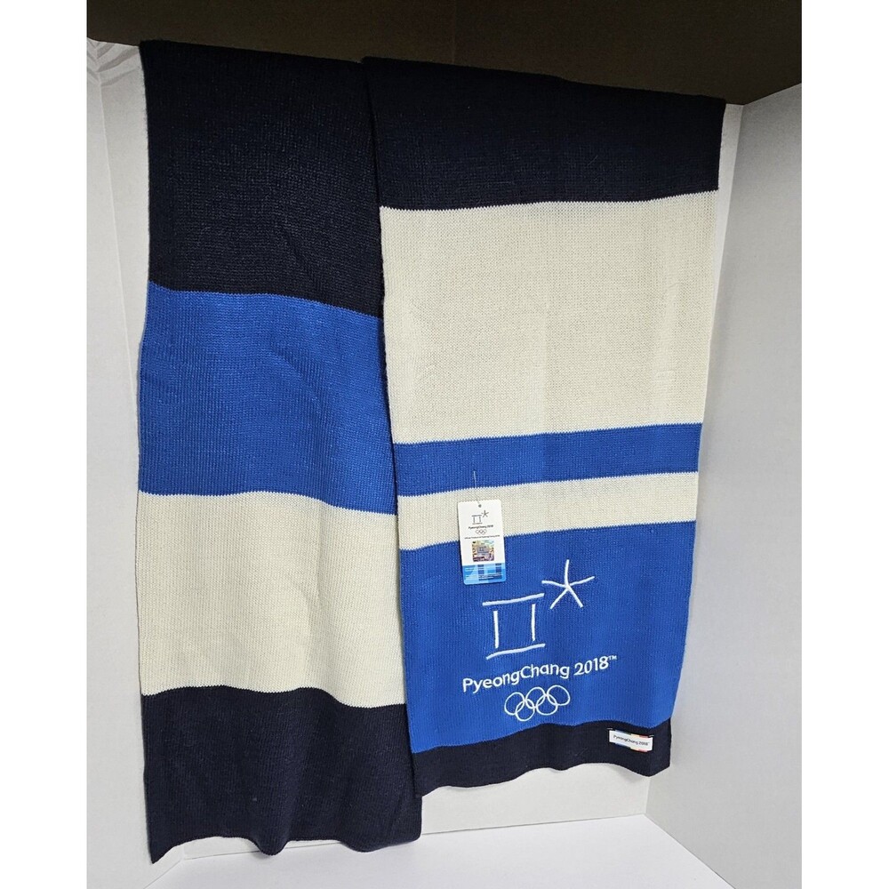 PyeongChang 2018 Winter Olympics Scarf Official Product New With TAG RARE